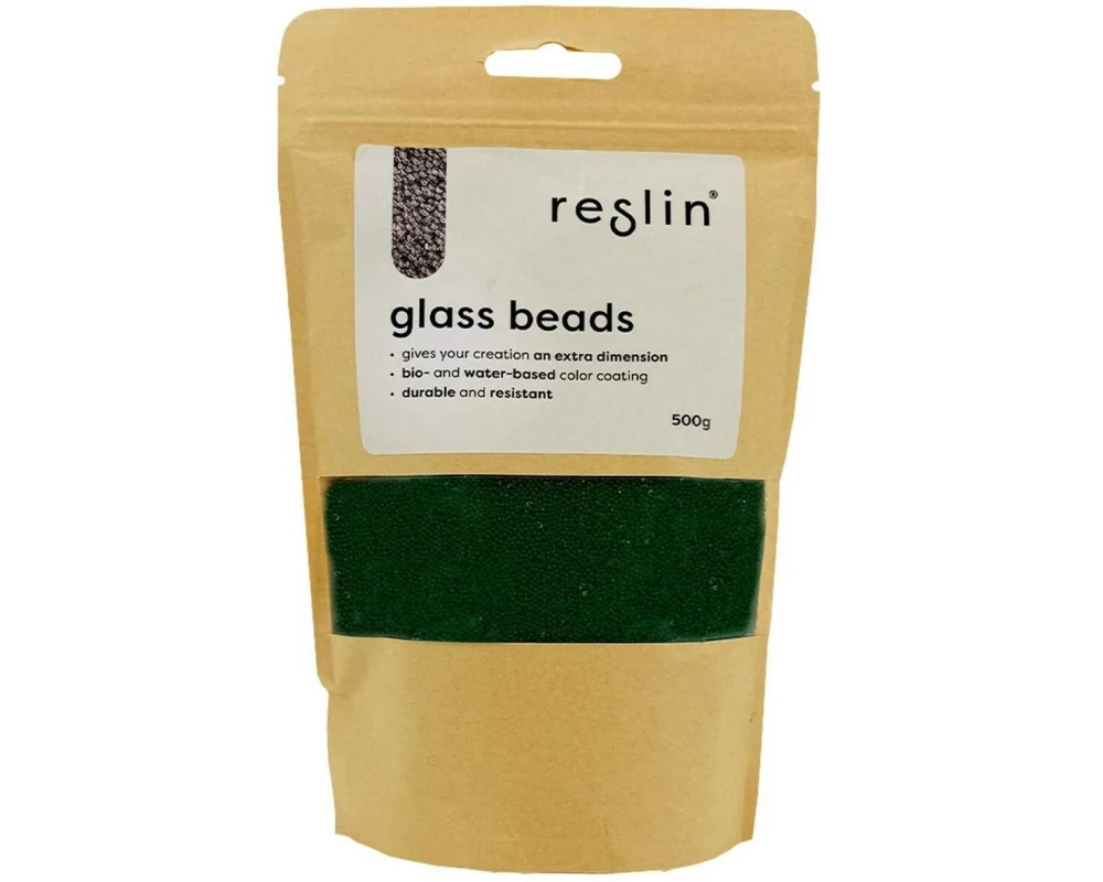 Reslin Glasperlen 500 g Grün