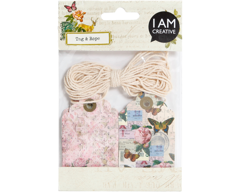 I AM CREATIVE Geschenkanhänger 4087.09 Set Romantik, 20 Stück