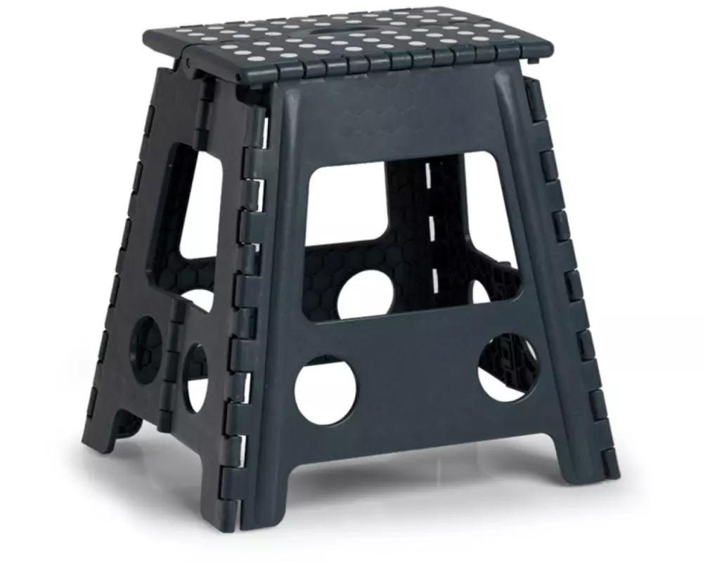 Zeller Present Klapphocker 38.5 x 31.5 x 39 cm, Anthrazit