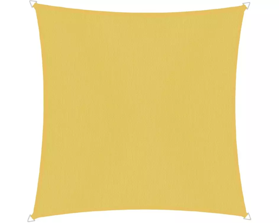 Windhager Sonnensegel Cannes, 5 x 5 m, Eckig, Gelb
