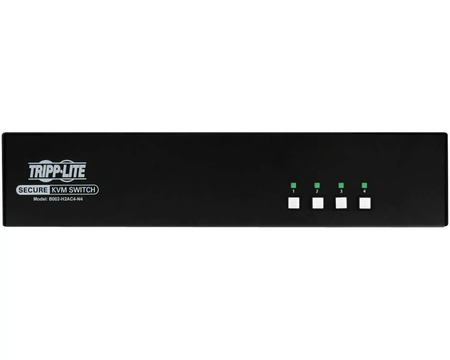 EATON TIPPLITE Secure KVM Switch, 2-Port, Dual Head HDMI to HDMI, 4K, NIAP, PP, 4.0 Audio, CAC, TAA