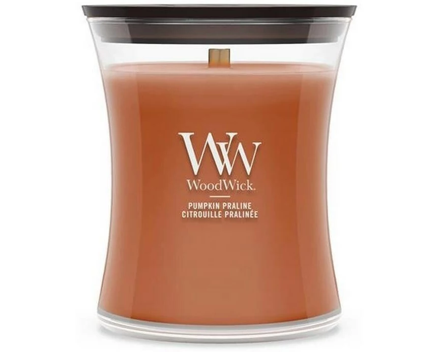 Woodwick Duftkerze Pumpkin Praline Medium Jar