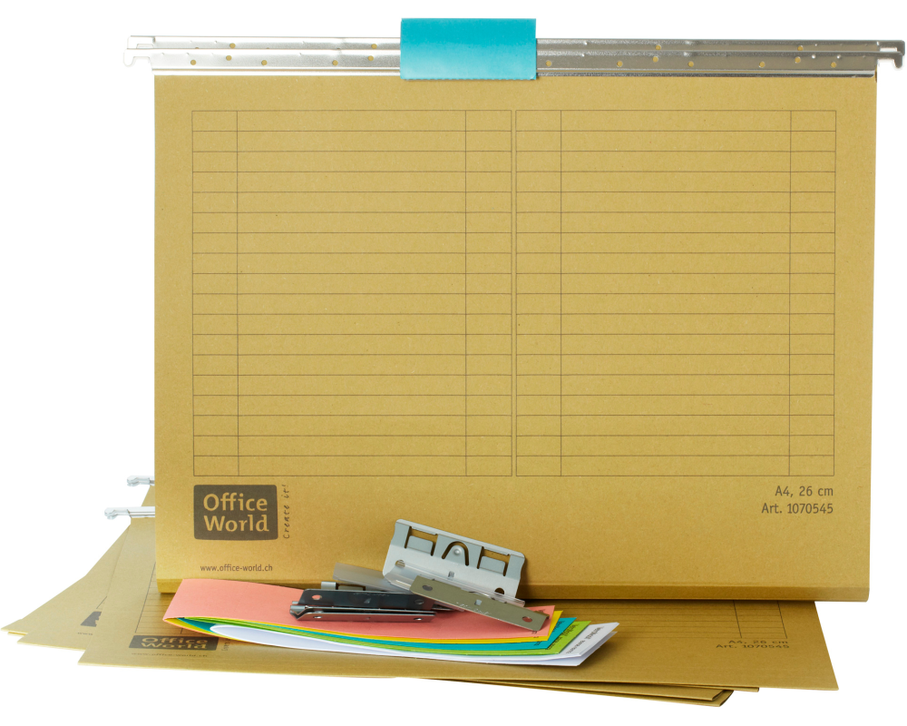 OFFICE WORLD Hängemappen-Set A4 26925600OW1U oliv 32x26cm 25 Stück