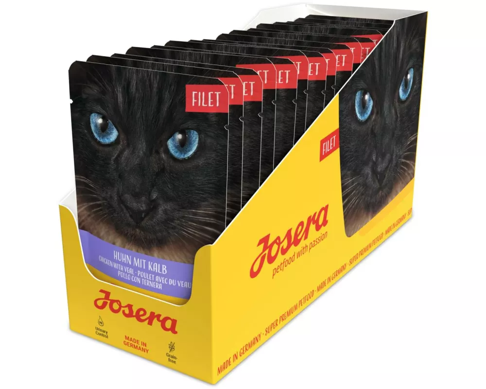 Josera Nassfutter Filet Huhn mit Kalb, 16 x 70 g