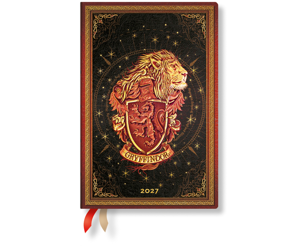 PAPERBLANKS Agenda Gryffindor 2027 DD1746-3 1W/2S HOR Mini HC DE 9.5x14cm