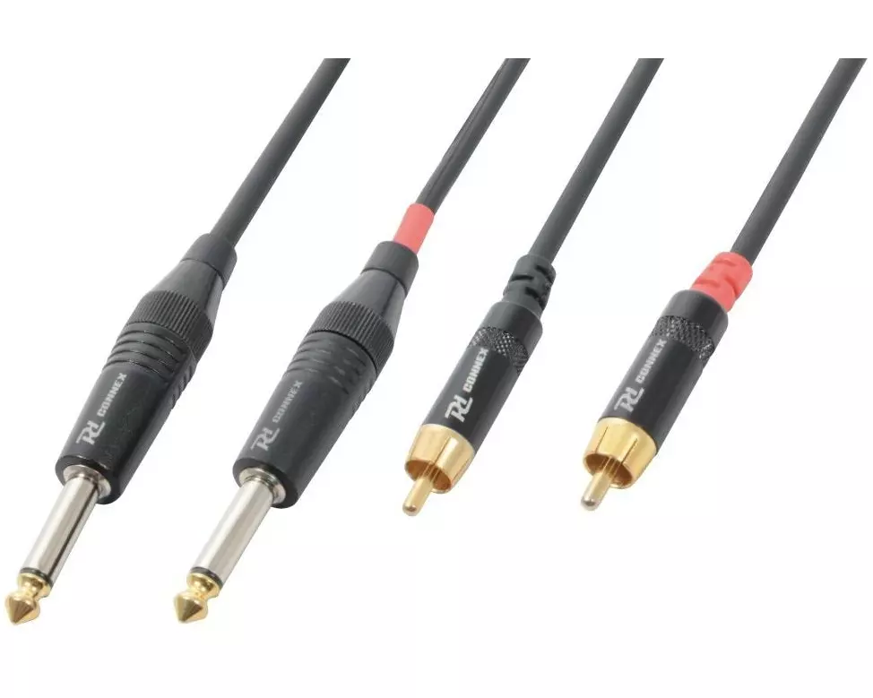 PD Connex CX74-3 Cinch - Klinke 6.3 mm, male 3 m