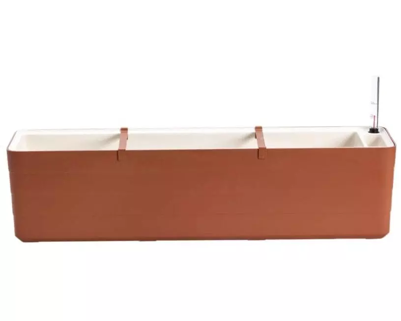Plastia Bewässerungskasten Berberis 80 cm Braun