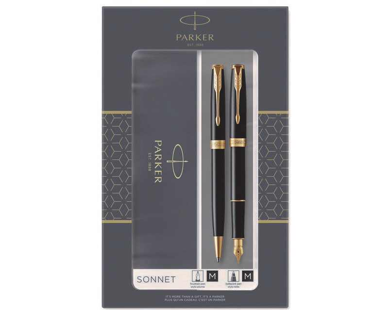 PARKER Geschenkset 2093371 SONNET Black Lacquer G.C.