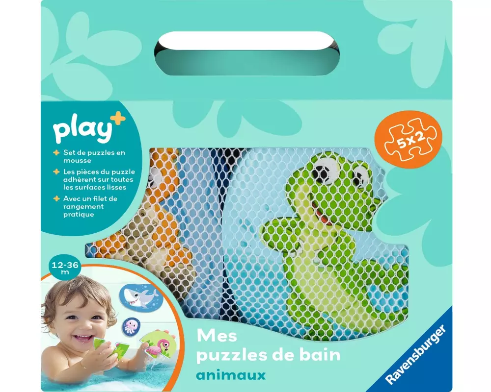 play+ Mes puzzles de bain: animaux FR