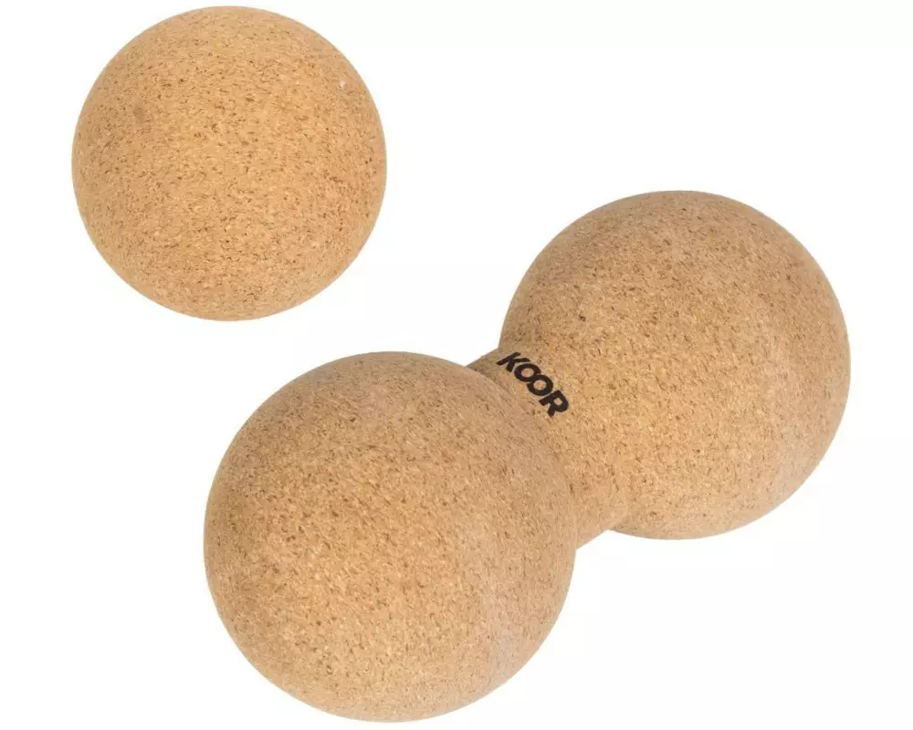 KOOR Faszientraining Einzel- und Doppelball, Kork