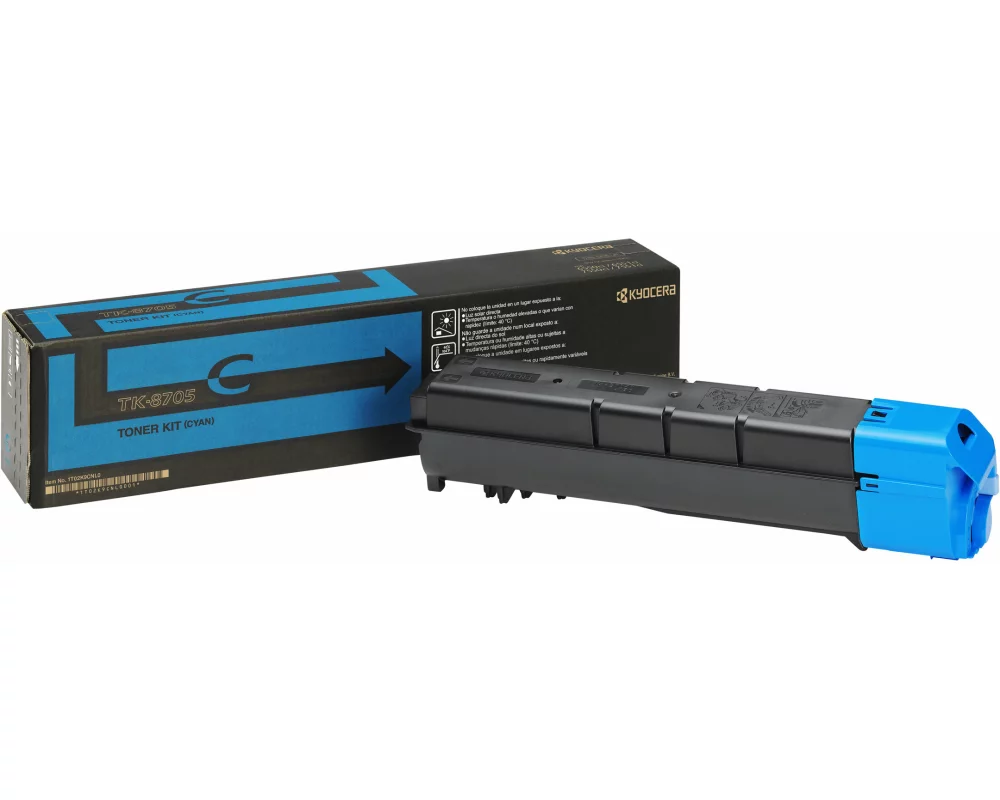 Kyocera TK-8705C Toner cyan for 30.000 pages