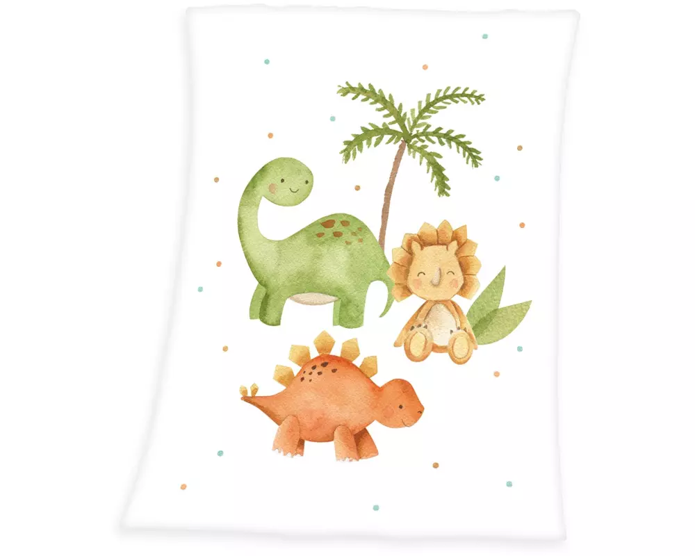 Herding Kuscheldecke Dinos 75 x 100 cm