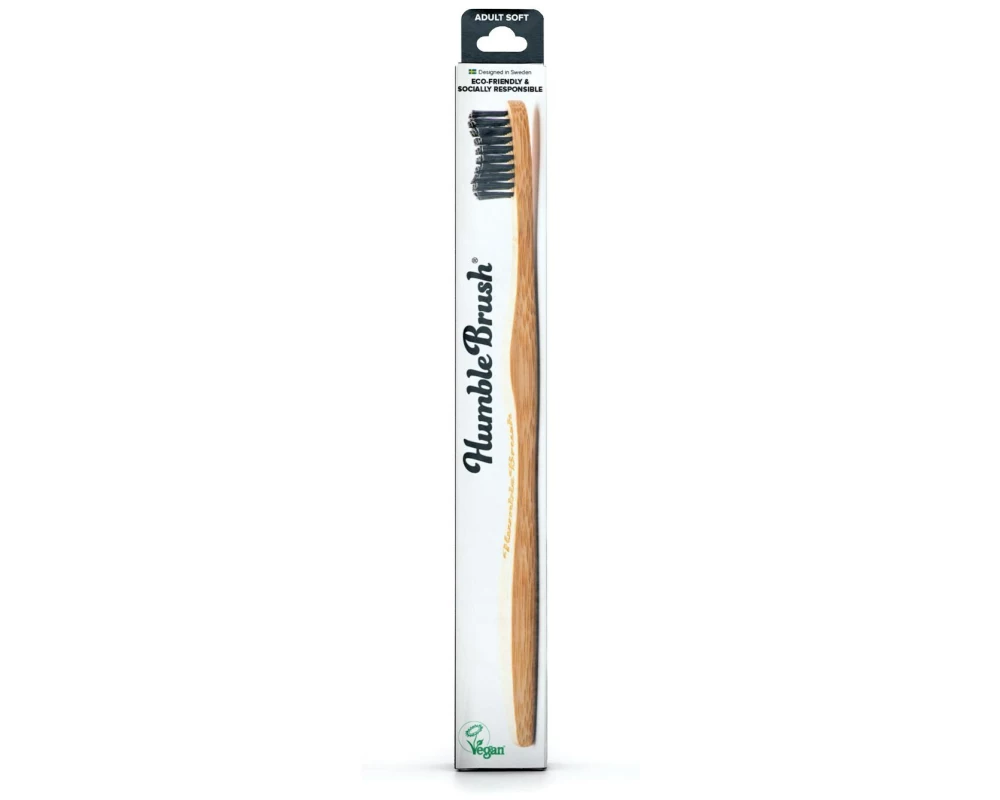 Humble Brush Handzahnbürste Erwachsene Schwarz soft