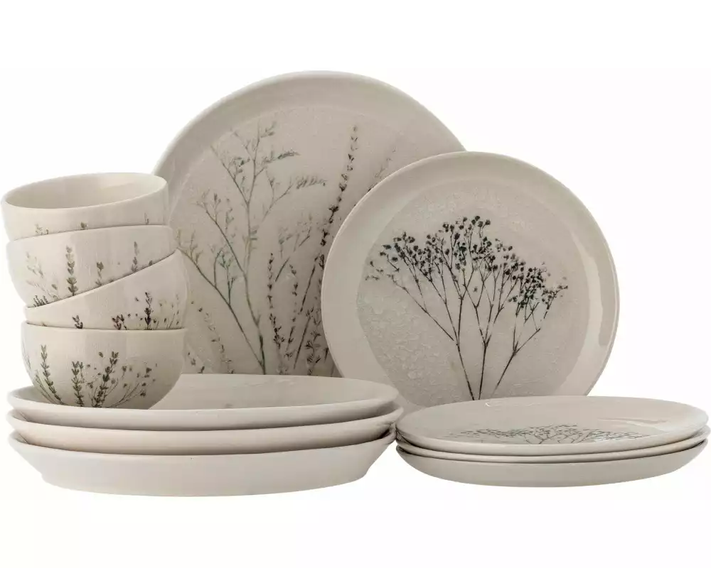Bloomingville Speise-Service Bea 12-teilig, Nature