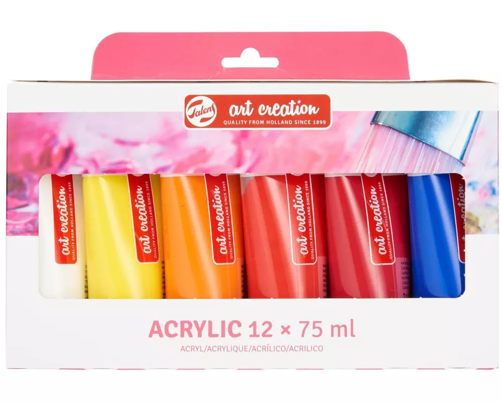 Talens Acrylfarbe 12er Set, Mehrfarbig