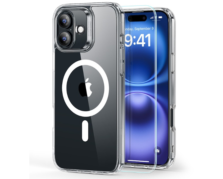 ESR Classic Hybrid Case MagSafe 1A79401 +Glass iPhone 16 Clear