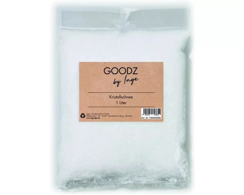 INGES CHRISTMAS DECOR Weihnachtsdeko Kristalschnee Kunststoff