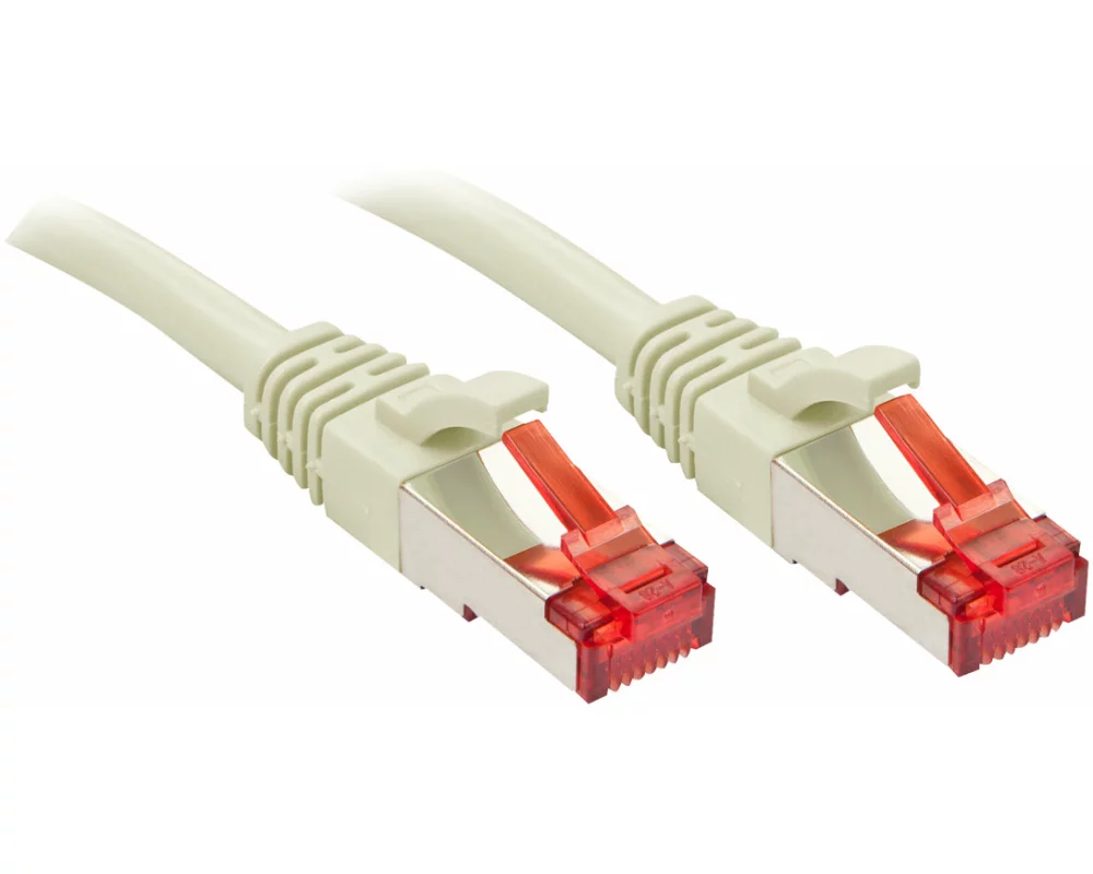 LINDY Patch Cable, Cat6, S/FTP, RJ45-RJ45, 2m, grey