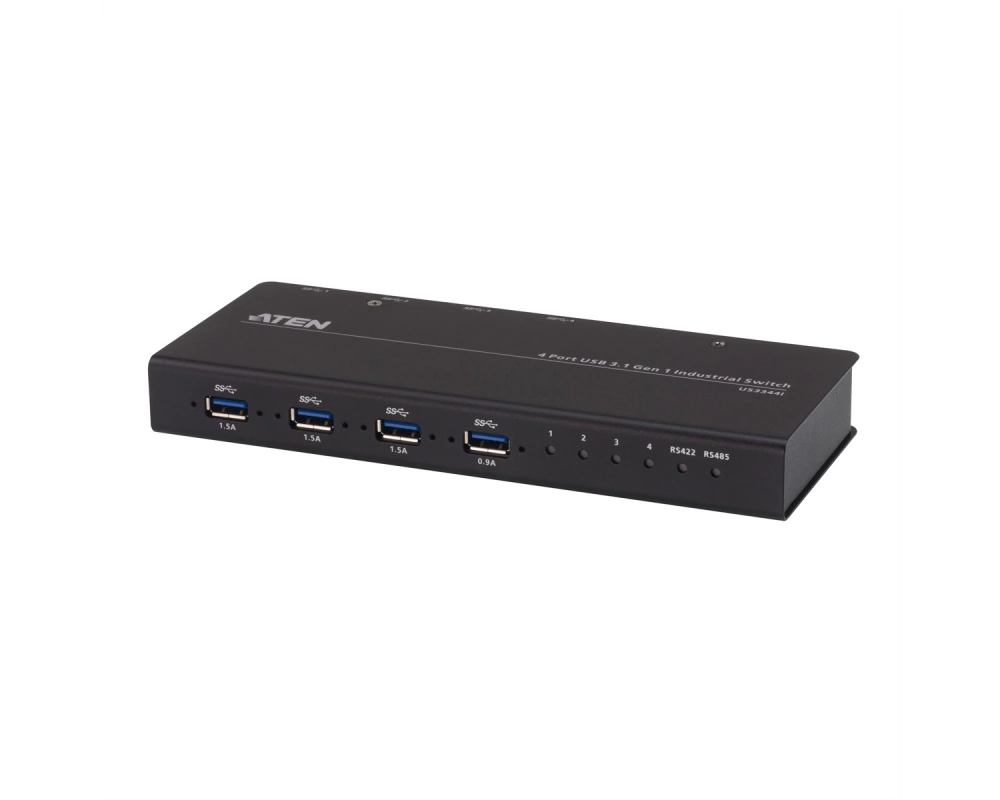 ATEN US3344i Industrie Hub Switch 4 x 4 USB 3.1 Gen 1