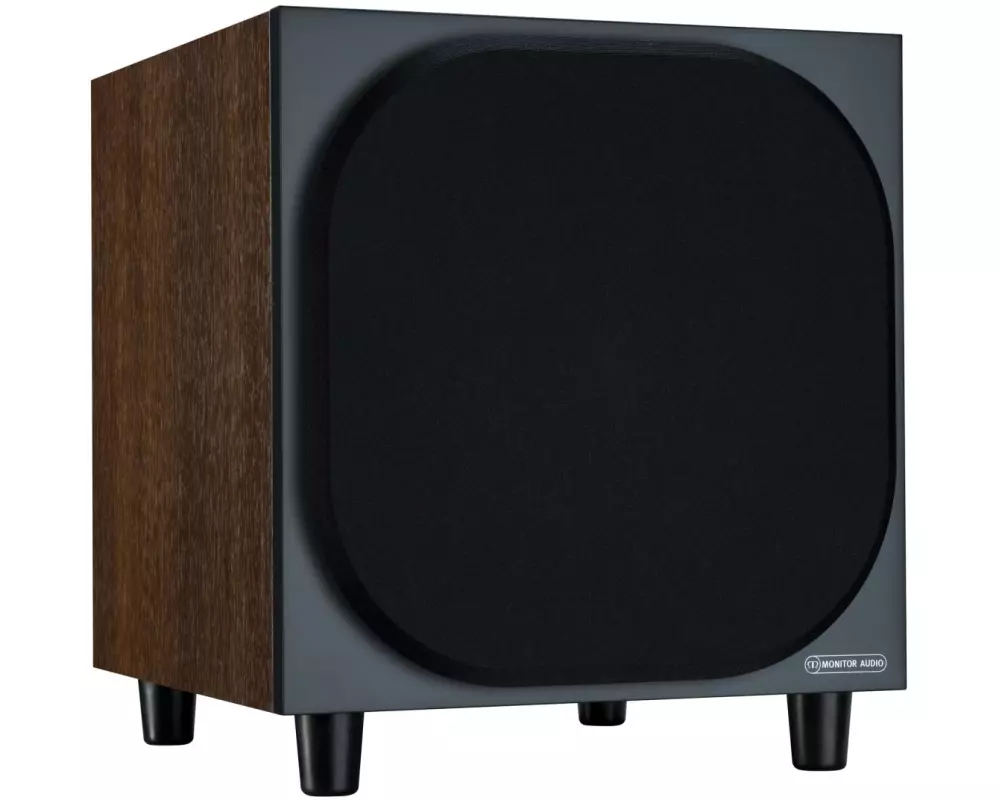 Monitor Audio Subwoofer Bronze W10 Schwarze Walnus