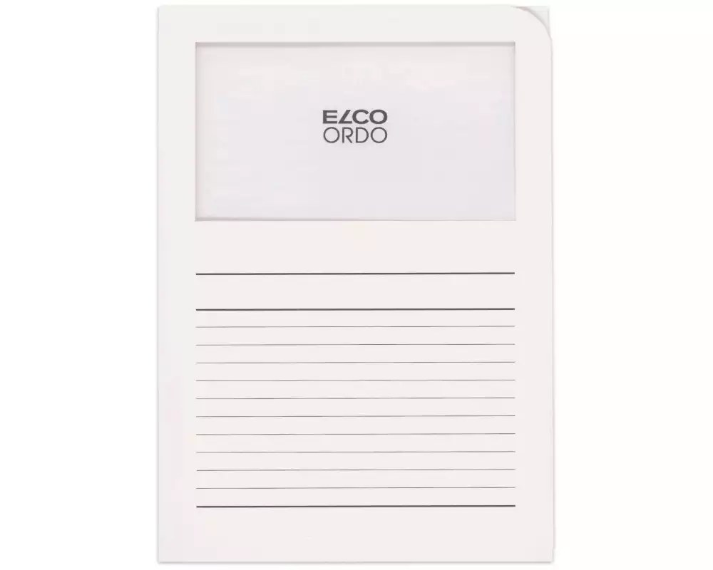 ELCO Sichthülle Ordo Classico A4 Weiss, 10 Stück