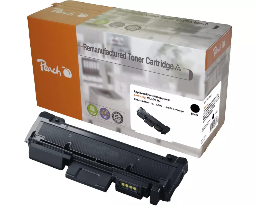 Peach Toner Samsung MLT-D116L Black