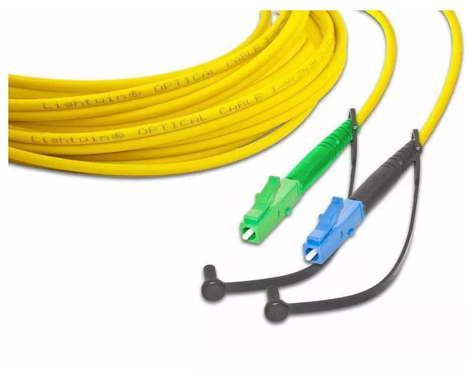 Lightwin LWL-Patchkabel LC/APC-LC, Singlemode, Simplex, 5m