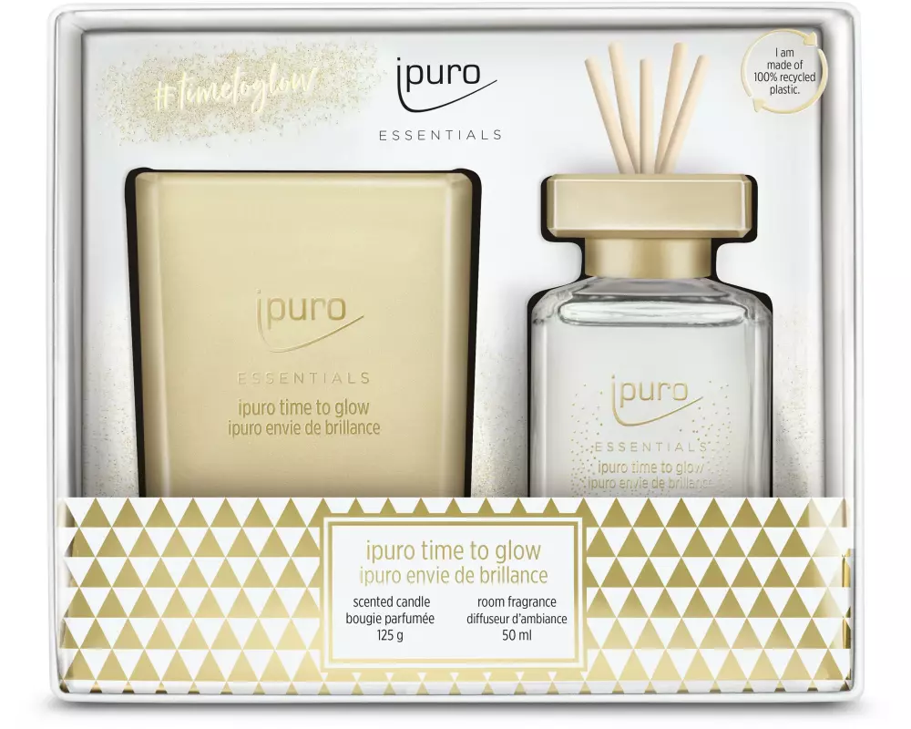 ipuro Duftstäbchen und Duftkerze Time to glow