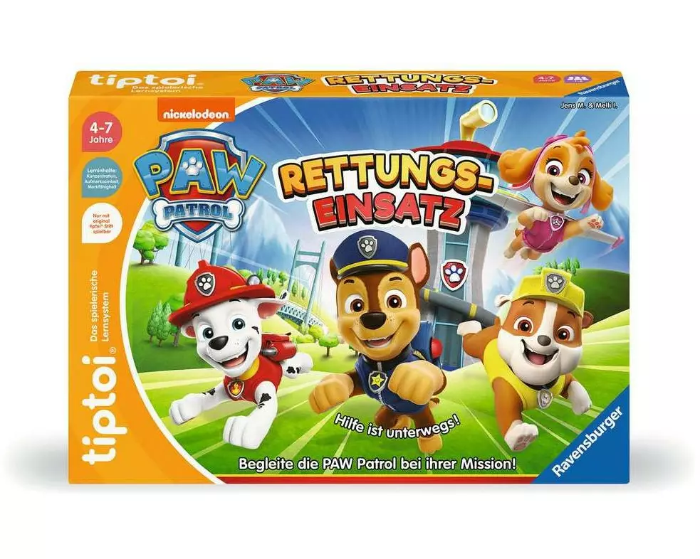 tiptoi Spiel Paw Patrol Rettungseinsatz -DE-