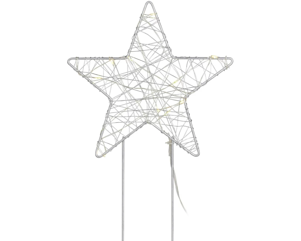 Markslöjd LED-Figur Stern Gärtner 32 cm Grau