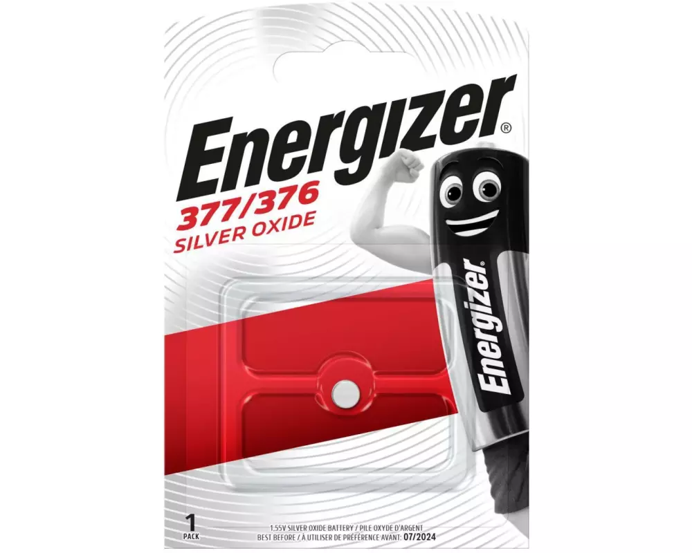 Energizer Knopfzelle Silver Oxide 377 / 376 , 1 Stück