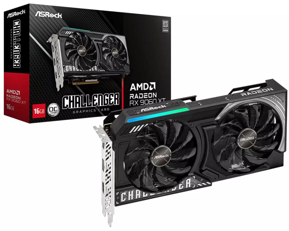 ASRock Grafikkarte AMD Radeon 9060 XT Challenger 16GB OC