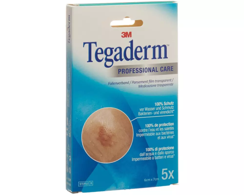 3M Tegaderm Wundpflaster Professional Care 6 x 7 cm 5 Stück