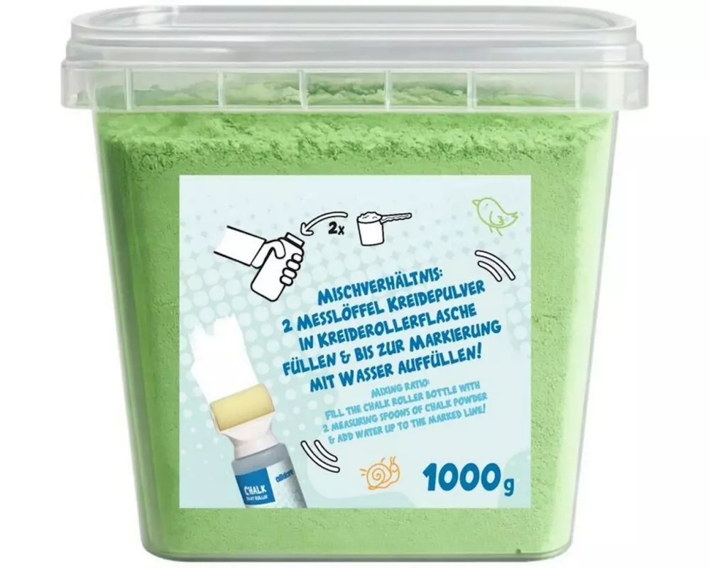 alldoro Nachfüllpack Kreidepulver Grün, 1000 g