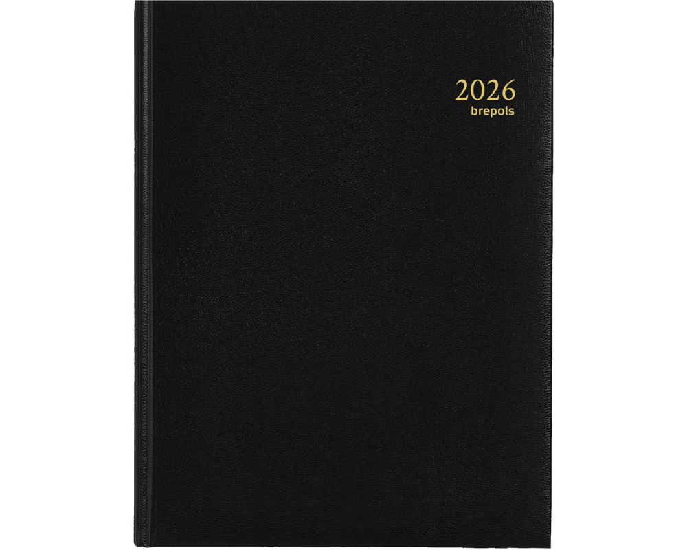 BREPOLS Agenda Timing Lima 2026 0.137.1256 1W/2S schwarz 17.1x22cm