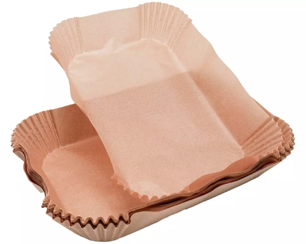 Nerthus Rechteckiges Backpapier für Airfryer 100 Stück