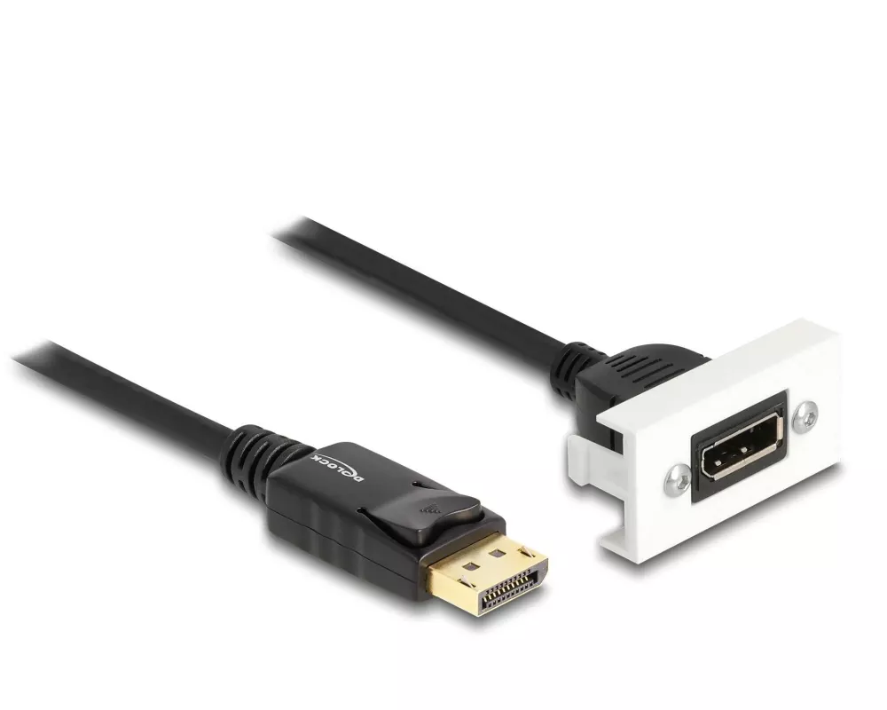 Delock Easy 45 DisplayPort 8K 30 Hz Modul mit Kabelpeitsche