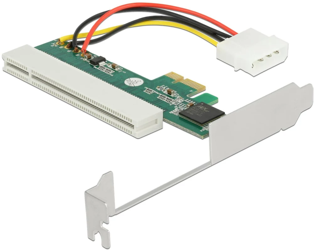 Delock PCI-E Riser Karte x1 zu 1 x PCI 32 Bit 5 V Slot