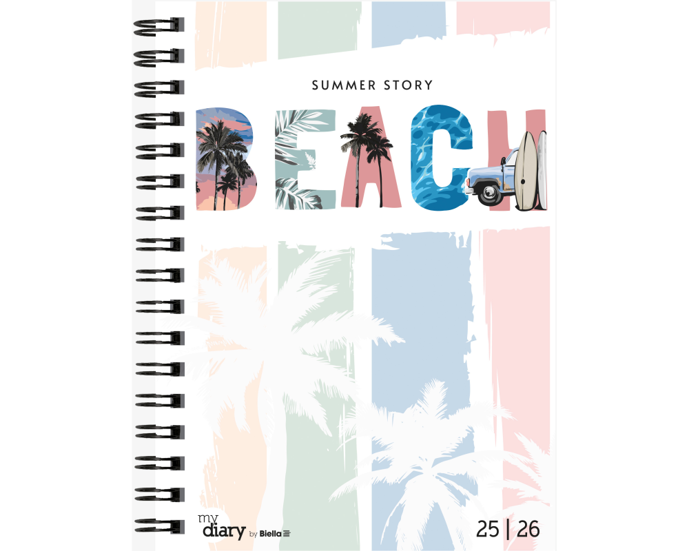 Biella Schüleragenda Mydiary Summer 25/26 3½T/1S, 14.5 x 20.5 cm