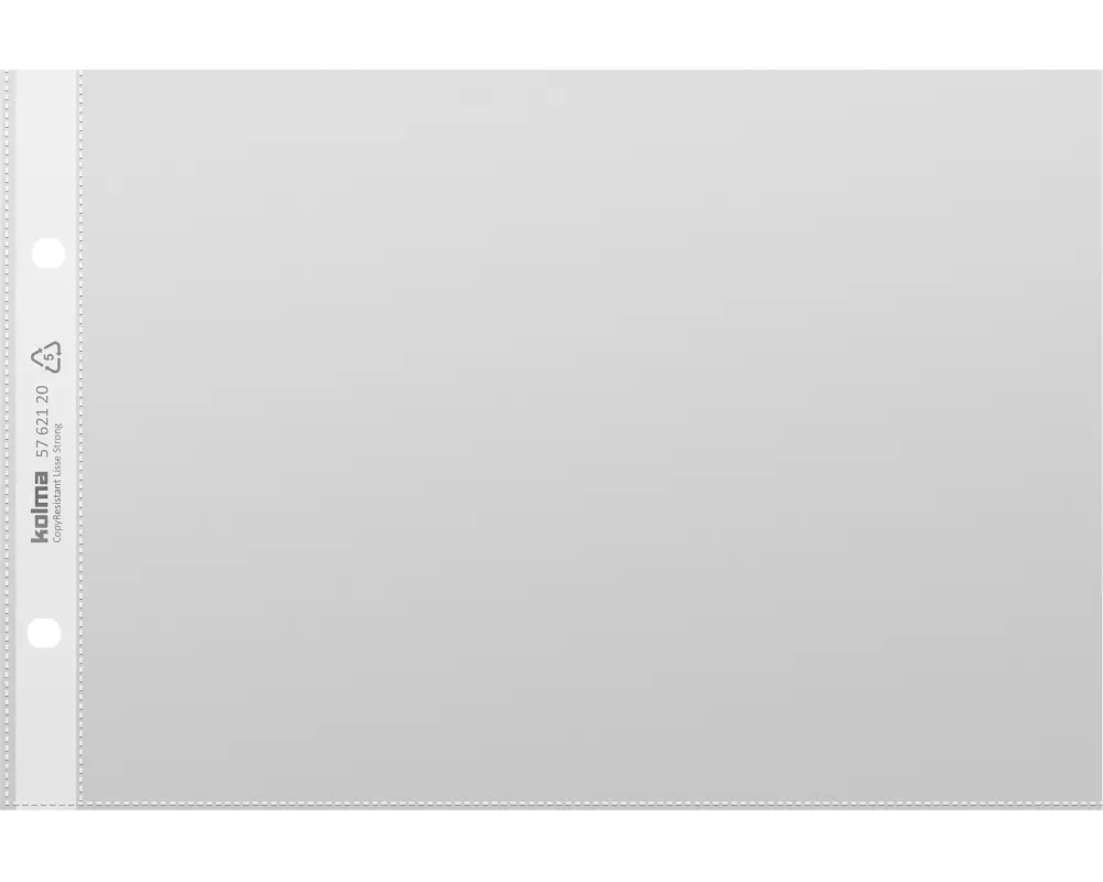 Kolma Zeigetasche A5 quer Transparent, 10 Stück