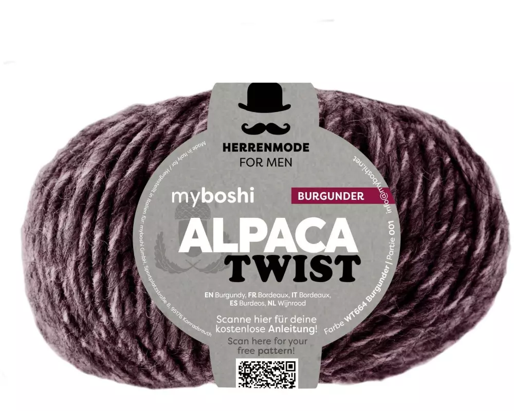 myBoshi Wolle Alpaca Twist Burgunder
