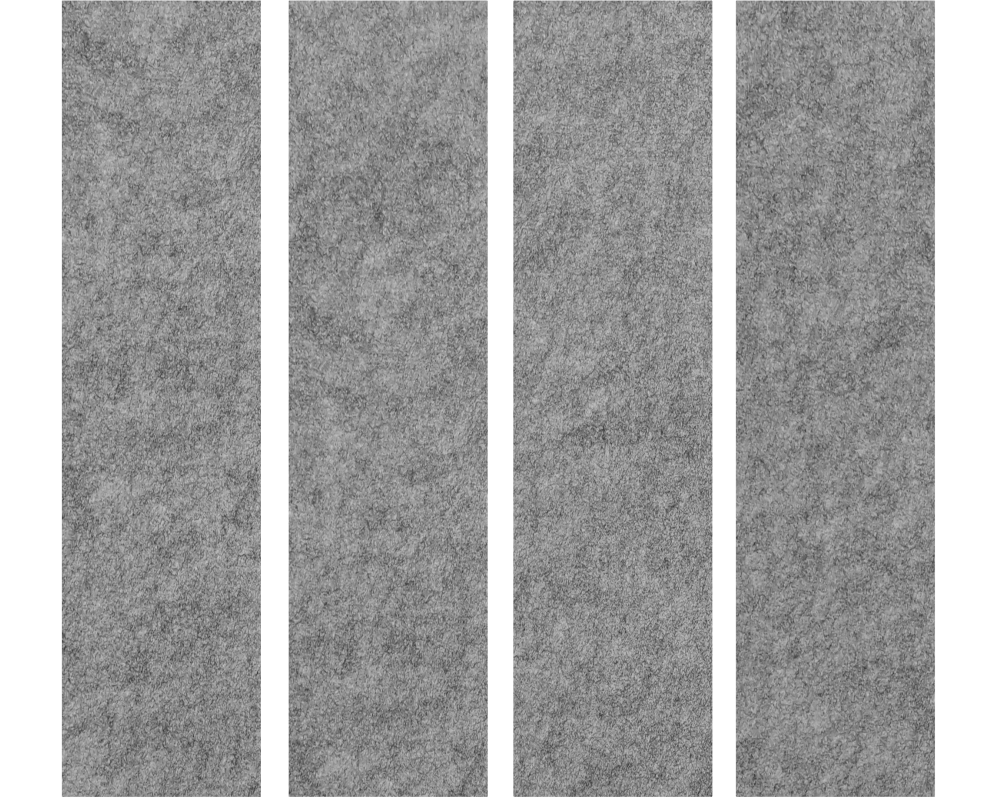 APOLLO Akustik-Wandpaneelen 100x25cm VAWP100/5 grau 4 Stück