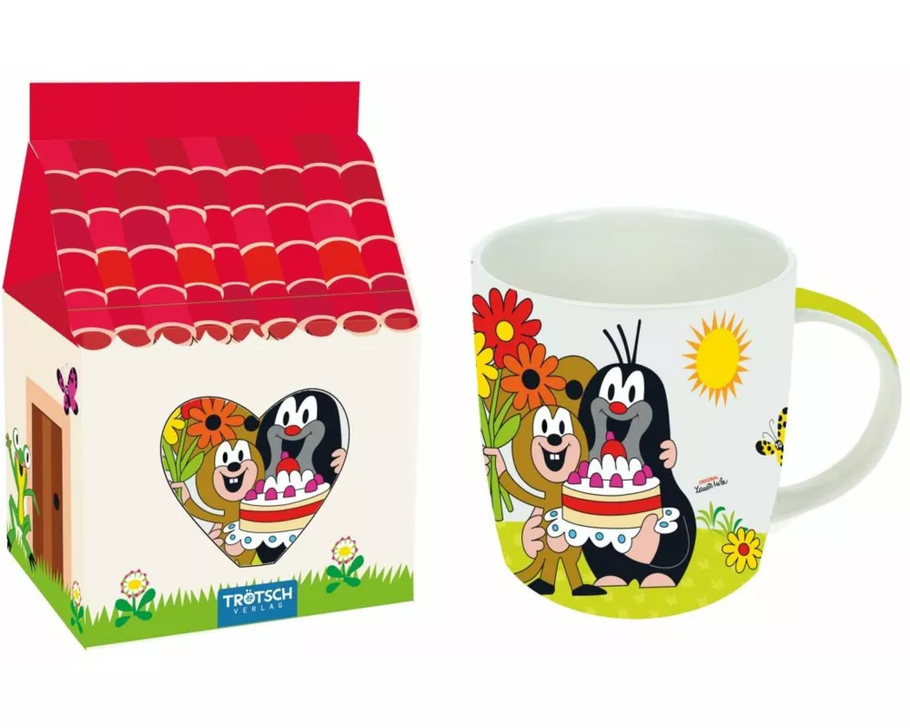 Tasse "Der kleine Maulwurf" im Papphaus