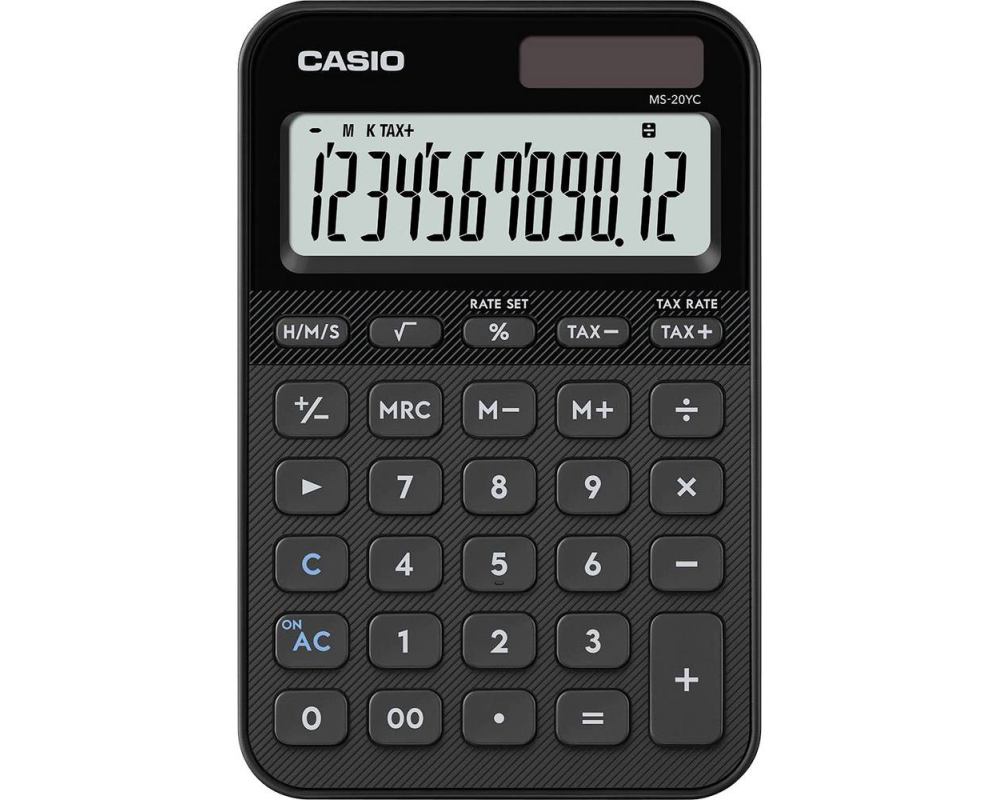 CASIO Taschenrechner MS-20YC schwarz