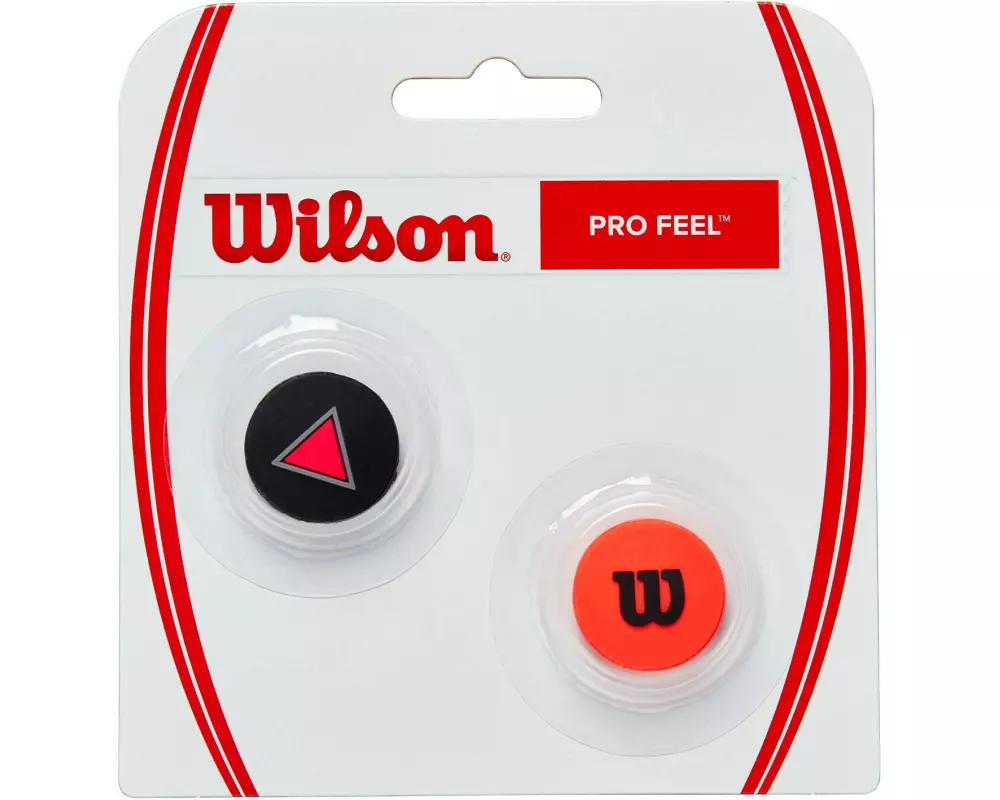 Wilson Dämpfer Pro Feel Clash 2er-Pack, Rot/Schwarz
