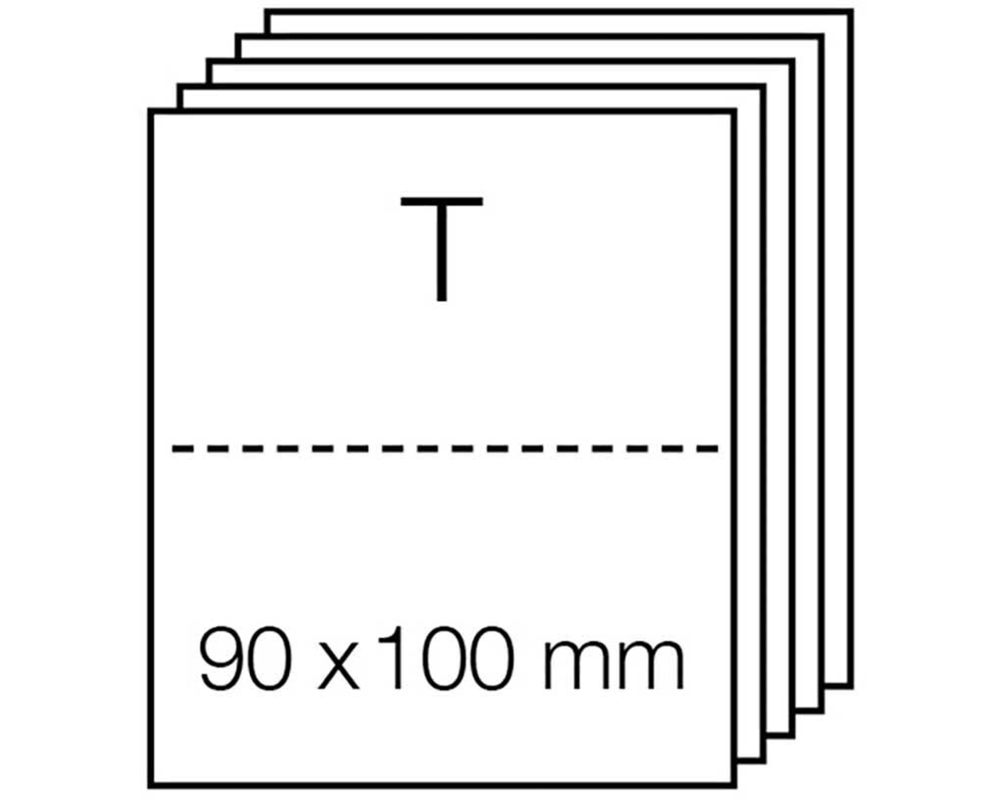 RICO DESIGN Tischkarten 220g 301212.01 weiss 5 Stück