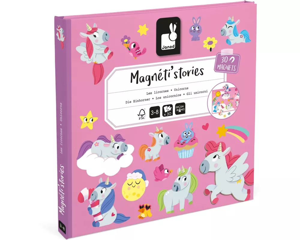 Janod Beschäftigungsspielzeug Magnetistories Einhorn