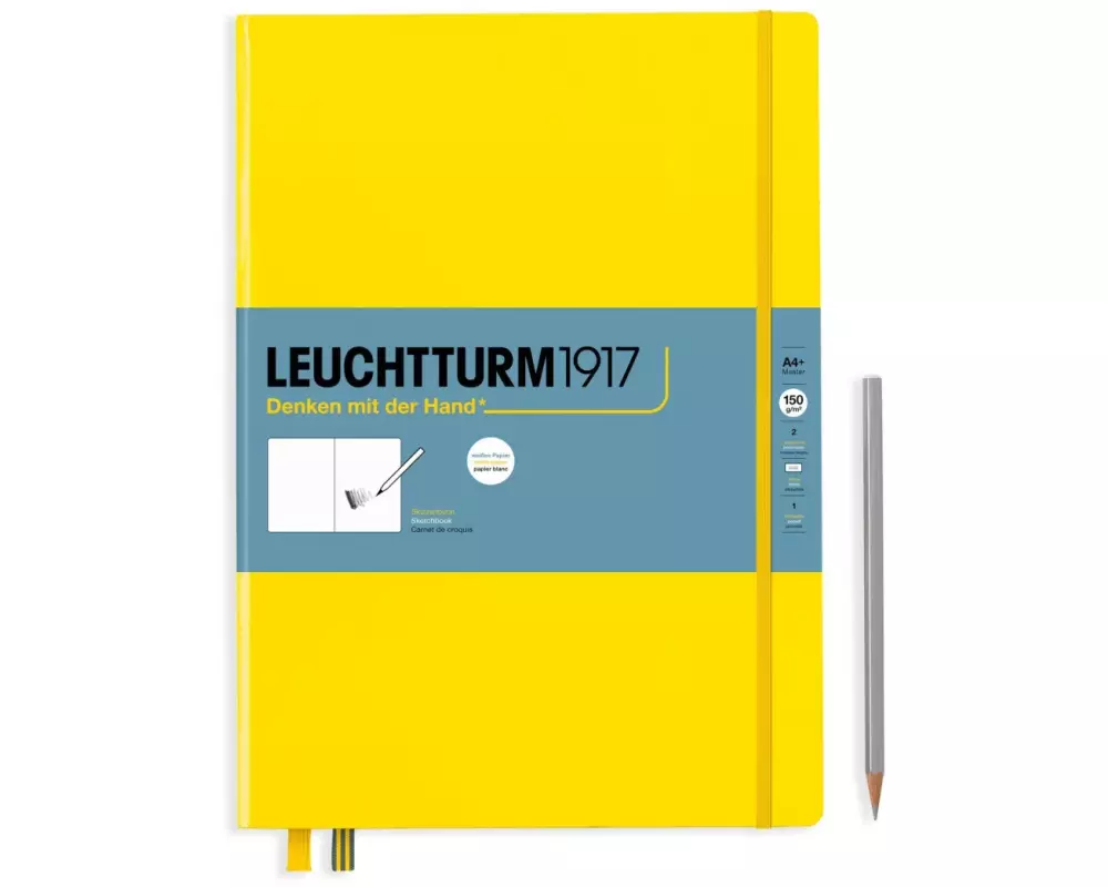 Leuchtturm Malbuch Master A4 + Zitrone