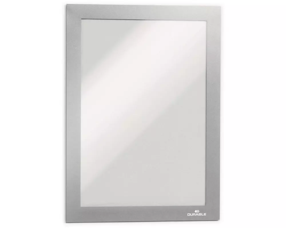 DURABLE Präsentationsrahmen Duraframe A5 2 Stück Silber
