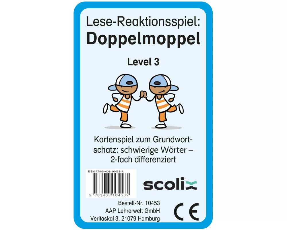 Lese-Reaktionsspiel: Doppelmoppel Level 3